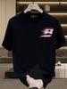 Summer New Short-sleeved T-shirt, Men's Speedy Striped B Letter Date Number Creative Printing Half-sleeved Youth Trend Versatile Casual Loose Base_viptrois.com
