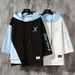 Summer Hooded Three-Quarter Sweatshirt For Men, Trendy Korean Version, Loose Batwing Short T-Shirt, Men's Ins Style,_viptrois.com