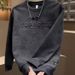 Heavyweight Fleece-Lined Men's Sweatshirt – Loose Fit Crewneck Pullover For Winter & Autumn (Black/Gray/Apricot, M-3XL)_viptrois.com