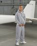 Men's High Street Hip Hop Sweatpants With Hood Zipper Long Sleeve Polyester Black Spring Autumn Winter Micro-Elastic Basic Style_viptrois.com