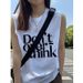 Pure Cotton Outerwear Sports Sweet Cool Summer Loose American Style Tank Top Vest Sleeveless Base Layer Mid-Length_viptrois.com