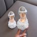 Autumn 2024 new girls princess girls small and large children pearl princess shoes leather shoes_viptrois.com