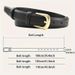 Ceinture Simple Décorative Noire Pour Femmes, 1 Pièce, À La Mode, Avec Ceinture En Jean, Adaptée À Un Usage Quotidien_viptrois.com