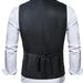 Men's Slim-Fit Waistcoat – Stylish Floral Print Vest For Business & Casual Wear Men's Clothing_viptrois.com