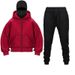Unisex Zip-Up Hooded Sweatshirt With Double Hood Design, Streetwear Windproof Jacket For Men And Women_viptrois.com
