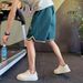 Men's Quick-Dry Casual Shorts Embroidered Breathable G-Letter Design Straight Fit 5 Inch Summer Beach Shorts Black Green Gray M-3xl_viptrois.com