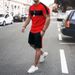 Men's Clothing Spring New Men's Short Sleeve Shorts Suit Fashion Brand Casual Suit 3D Printing Series Can Be Produced By Drawing_viptrois.com
