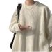 New men's sweaters for students in autumn and winter, cool and loose, versatile knitwear, trendy and thick wool_viptrois.com
