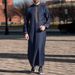 Men's Clothing Muslim Men's Robe Long Sleeves Ethnic Style Embroidery Stand Collar Men's Thobe_viptrois.com