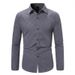 Men's Long Sleeved Shirt Fashion Dark Plaid Casual Shirt Men_viptrois.com