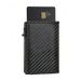 Men's Short Mini Wallet Tri Fold RFID Business Card Holder Wallet Automatic Card Eject Metal Card Holder_viptrois.com