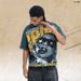 American-style Landscape All-over Print Washed Vintage Loose One-piece Cut Short-sleeve T-shirt_viptrois.com