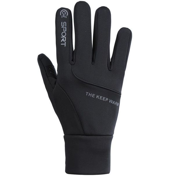Cycling Gloves Men's Autumn And Winter Skiing Warm Gloves Waterproof Touch Screen Cycling Sports Outdoor Plus Velvet Non Slip Gloves_viptrois.com