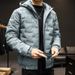 Cotton-padded Men's Autumn Men's Hooded Youth Korean Version Of Casual Men's Cotton-padded Jacket Men's Cotton-padded Clothes_viptrois.com