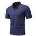 Men’s Clothing New Men's Casual Polo Shirt Chest Pocket Print Lapel Business T Shirt Men's_viptrois.com