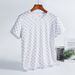 Ice Silk Short Sleeved T Shirt Trendy Brand Men's Casual Fashion Clothes Round Neck Men's Summer Print Trendy T Shirt Top_viptrois.com