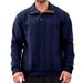 Men's Clothing European And American Men's Jacquard Polo Shirt Henley Collar Long Sleeve Patch Embroidery Pullover Hot Sale_viptrois.com
