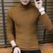 Loom 2024 New Multi-color Knitted Autumn Winter European And American Style High-neck Cable Knit Base Shirt Men's Fashion_viptrois.com