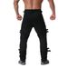 Man's clothing Fashion men's young men personality zipper decorated large size casual pants_viptrois.com