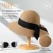 Beach Sun Straw Hats For Women, UPF 50+ UV Sun Protection Wide Brim Summer Straw Hat Foldable Packable Roll Up Cap_viptrois.com