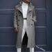 Pulse Cross-Border Foreign Trade New European American Fashion Autumn And Winter British Loose Jacket Mid-Length Trench Coat_viptrois.com