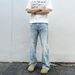 Men's Clothing Loose Wide Leg Washed Vintage Jeans Silo Straight_viptrois.com