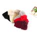 Short Fuzzy Knitted Wool Warm Fingerless Arm Warmers Autumn Winter Fur Half Finger Gloves Sleeves_viptrois.com