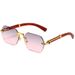 Frameless Cut Edge Sunglasses - Jelly Color Trendy Style (European & American Fashion, Unisex)_viptrois.com