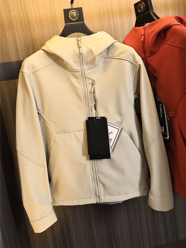 Men's Clothing autumn and winter new men's outdoor elastic plus velvet waterproof assault jacket breathable quick drying jacket_viptrois.com