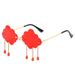 Frameless Cloud Sunglasses - Punk Personality Shades (Funny Party Fashion Glasses)_viptrois.com