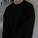 Vintage Cable Knit Sweater, Oversized Unisex Crewneck Long Sleeve Pullover, Casual Loose Fit For Men & Women_viptrois.com