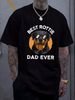 Funny Rottweiler Dad Design For Men Grandpa Rottie Dad Quote Unisex T-shirt Casual Graphic Fashion Summer Breathable Comfortable_viptrois.com