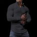 Men's Clothing Long Sleeved Round Neck T Shirt Shirt Sports Shirt_viptrois.com