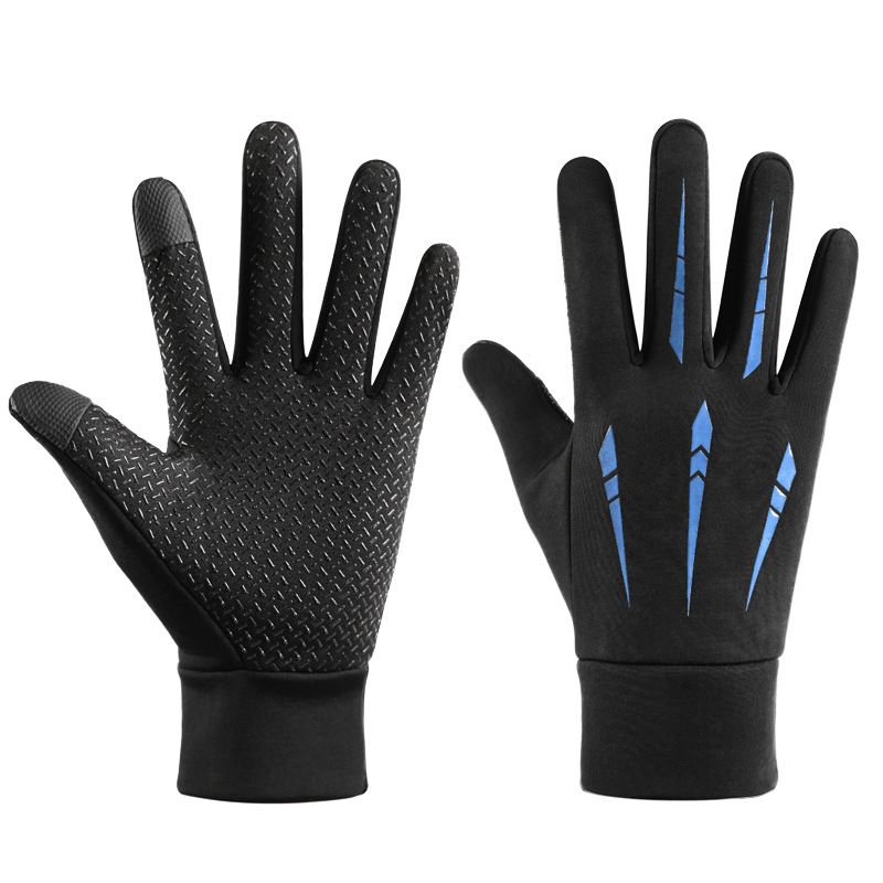 Men's Gloves Men's Autumn And Winter Outdoor Cycling Gloves Plus Velvet Warm Gloves Sports Windproof Non Slip Touch Screen Ski Gloves_viptrois.com