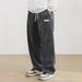 Men's Corduroy Casual Pants – High-Waisted Straight-Leg Trousers With Drawstring Waist For Retro Streetwear_viptrois.com