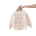 Children's Mink Fleece Sweater Thickened Autumn And Winter New Korean Version Baby Pullover Knitted Girl Love Bottoming Shirt_viptrois.com