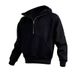 Men's Oversized Zip-Up Hooded Sweatshirt With High Neck - Windproof Fleece Lined Pullover For Casual Streetwear_viptrois.com