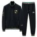 Men's Clothing high end autumn casual sports suit men's fashion trend sweater jacket two piece suit trendy men_viptrois.com