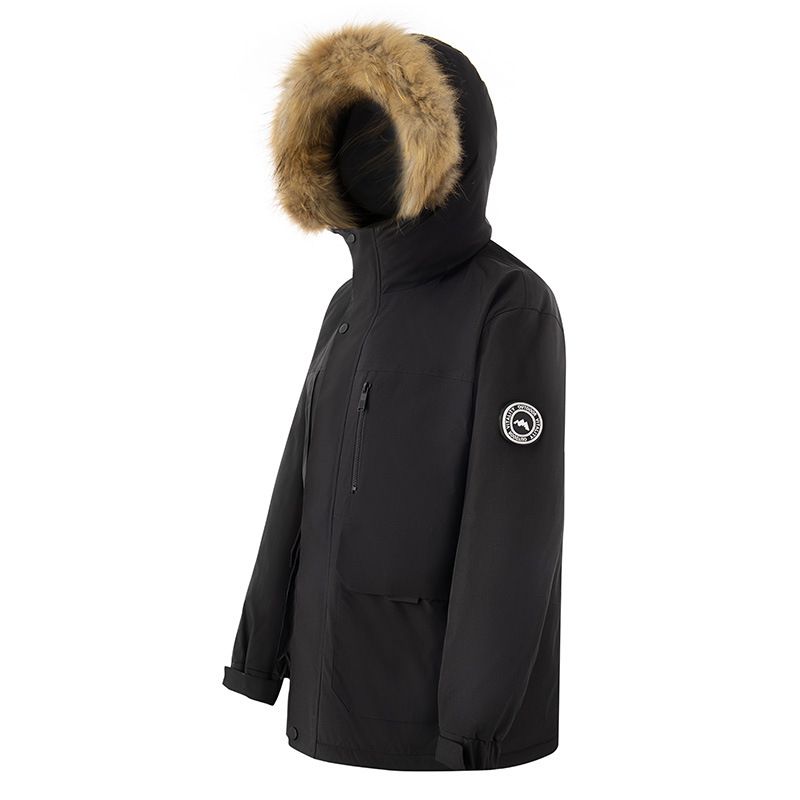 Men's Loose Fit Winter Jacket With Graphene & White Duck Down – Lightweight Warm Coat (Black/Off-White/Army Green, Sizes S-7XL)_viptrois.com
