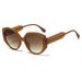Men's Sunglasses New Large Frame Polygonal Round Sunglasses For Women High End Beige Simple Face Showing Small Uv Anti Ultraviolet Sunglasses_viptrois.com