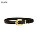 Designer vintage leather belt women's skirt with all-in-one decorative belt Simple fashion with coat black waistband_viptrois.com