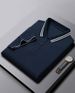 7A Antibacterial Men's Solid Color Short Sleeved Polo Shirt_viptrois.com