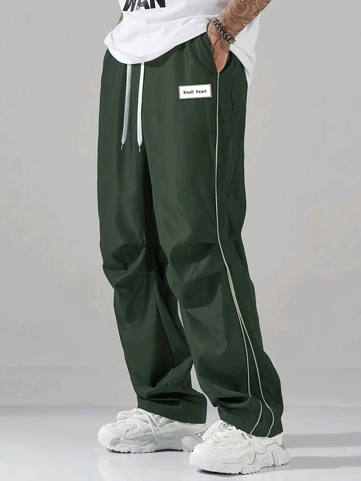 Men's Quick Dry Striped Drawstring Pants Casual Versatile Summer Everyday Style in Stock_viptrois.com