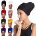 Muslim hat Solid color ethnic style bandana fashion shawls popular multi-color milk silk bandana hats_viptrois.com