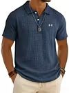 Men's Clothing Summer Men's Casual Shirt Style Solid Color Bamboo Cotton Linen Short Sleeve Top For Formal & Casual For Men_viptrois.com