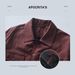 Men's Clothing Spring and Autumn Red Shirt Men's Long Sleeve High end Loose Casual Shirt Cardigan Jacket Bubble Shirt_viptrois.com