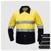 Men's Clothing Pure Cotton Reflective Work Clothes Tops Men's Fluorescent Yellow Orange Construction Engineering Breathable Cotton Work Clothes_viptrois.com