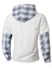 Men’s Color-Block Grid Shirt Jacket – Long Sleeve Layering Piece With Contrast Collar (Polyester Blend, Streetwear, Fall/Winter Casual)_viptrois.com