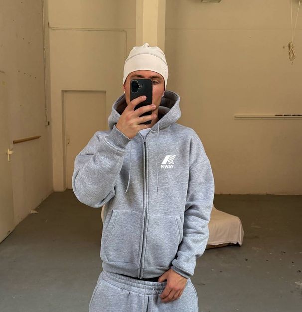 New American Retro Washed Long Sleeved Hooded Shirt Loose Casual Trousers Fashionable Japanese Sweater Suit_viptrois.com