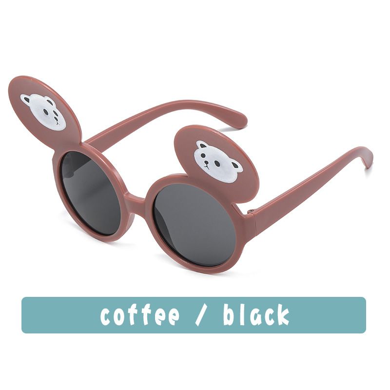 Kids'sunglasses Bear personality big ears Kids sunglasses Cartoon boys and girls baby sunglasses_viptrois.com